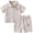 Navy, variant on Little Boy Summer Outfits Letter Print Short Sleeve Shirt And 5 Point Shorts Two Piece Casual Kid Kids Boys Clothing Set Size 5-6T