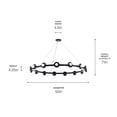 thumbnail image 4 of Kichler Lighting - Palta - 15 Light Chandelier In Modern Style-4.25 Inches Tall, 4 of 8