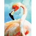 thumbnail image 2 of Meyer, Jill 19x24 Black Ornate Wood Framed with Double Matting Museum Art Print Titled - Amazing Flamingos II, 2 of 4