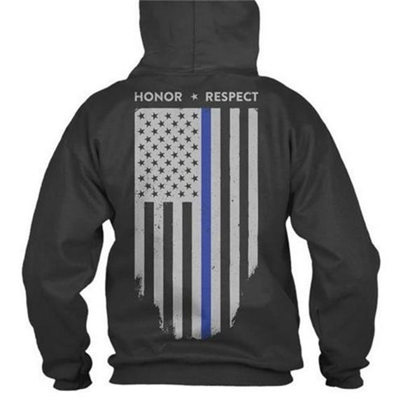 Hoodie Honor & Respect  Flag