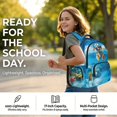 thumbnail image 2 of Xoenoiee Dachshund Underwater Seashell Coral Print Backpack for School Girls Boys 3 in 1 Book Bag with Lunch Box Pencil Case Elementary Students Bookbag School Bag Set Kids Back to School Supplies, 2 of 6