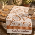 thumbnail image 6 of huayou Fall Harvest Theme Table Runner, 13x72 Inch Lightweight Waterproof Table Runner, for Thanksgiving Patry, Home Gathering, Kitchen, Dining Table, 6 of 7
