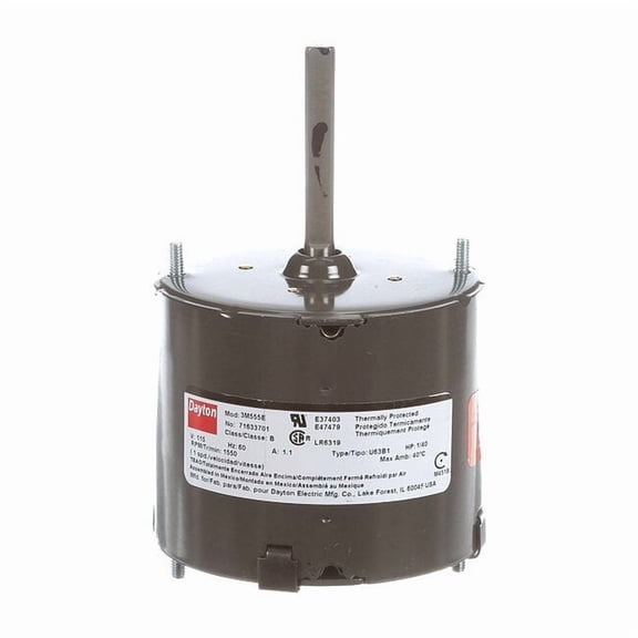 HVAC Motor,1/40 HP,1550 rpm,115V,3.3 71633701M