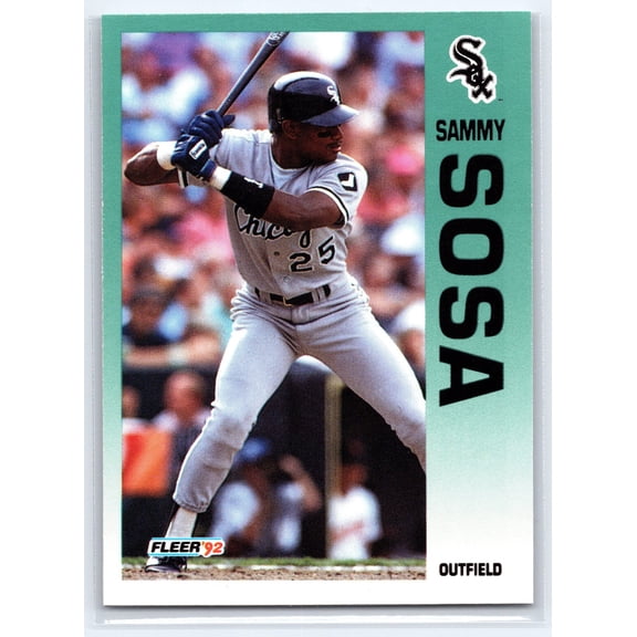 1992 Fleer Sammy Sosa Chicago White Sox #98 Baseball Card