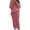 Watermelon Red, variant on SRZYMJ Women's Cable Knit Long Skirt 2 Piece Outfit Oversized Pullover Sweater Top and Long Pencil Skirt Sets