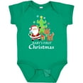 thumbnail image 3 of Inktastic Baby's 1st Christmas with Santa Reindeer and Tree Boys or Girls Baby Bodysuit, 3 of 5
