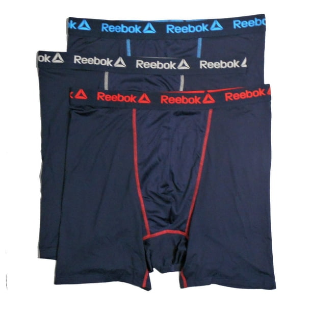 Reebok REEBOK MEN'S PACK 3 201 P16 BIG & TALL NAVY 2XL UNDERWEAR XXL BOXER BRIEF