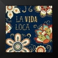 thumbnail image 2 of Charron, Veronique 20x20 Black Modern Framed Museum Art Print Titled - La Vida Loca II Blue, 2 of 5