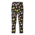 thumbnail image 2 of Gukieu Flower Butterfly Print Youth Home Trousers, Elastic Waistband with Pockets for Home and Outing, Suitable for Children Aged 5-16-XS(5-6), 2 of 6