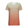 thumbnail image 4 of cfhntfmh Womens Tops Dressy Casual Short Sleeve Tie Dye Print Blouses V Neck Summer T-Shirts Trendy Outfits, 4 of 5