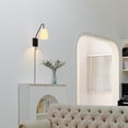 thumbnail image 2 of Lámpara de pared GLOBE Electric 65000043 con brazo oscilante de 1 luz, 2 of 6