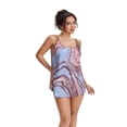 thumbnail image 4 of Tankini Swimsuits for Women, Two Piece Bathing Suits with Shorts, Modest Tank Top Swim Dress, 4 of 6