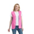 thumbnail image 3 of TOPTIE 5 Pack Volunteer Vest Waiter Bartender Work Uniform, Supermarket Clerk Workwear-Pink-M, 3 of 7