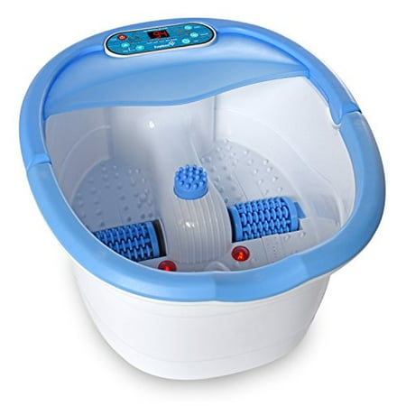Ivation Multifunction Foot Spa Heated Bath with Vibration, Rollers, Bubble Massage & Aromatherapy Digital Temperature Control LED Display - Includes 3 Pedicure Attachments