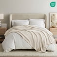 thumbnail image 3 of Comfort Canopy 100% Cotton Waffle Textured Bed Blanket - Ultra Soft & Breathable, Natural, Twin, 3 of 9