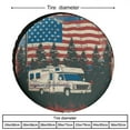 thumbnail image 2 of Heavy Duty Spare Tire Cover 15 Inch I Go Where I'm Towed American Flag Waterproof Sun Protection Camper Trailer Campfire for Fit for SUV Truck Travel Trailer, 2 of 8