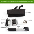 thumbnail image 2 of FlyFlise Kit d'Outils de Réparation de Pneu de Vélo 16 en 1 Kit d'Outils Multifonction pour Bicyclette, 2 of 8