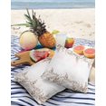 thumbnail image 4 of Outdoor Throw Pillow Cover Watercolor Botanical Leaves Branch Waterproof Cushion Covers 2 Pack Khaki Leaf Foliage on White Pillow Cases Home Decoration for Patio Garden Couch Sofa, 4 of 7