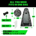 thumbnail image 4 of Rhino USA Portable Pop Up Privacy Changing Tent - Ultimate Outdoor Camping Shower, Camp Toilet, Rain Shelter for Beach and Camping - Lightweight and Sturdy, Instant Setup While On-The-Go, 4 of 7