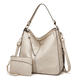 thumbnail image 1 of Set 2 Bolsas De Mano Bandolera Hombro Para Mujer + Cartera Xtellar blanco, 1 of 3