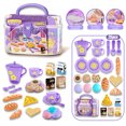 thumbnail image 1 of Kids Afternoon Tea Pretend Play Set – Kitchen Tableware, Tea & Food Toys with Storage Case, 1 of 8