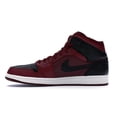 thumbnail image 2 of Jordan Men's 1 Retro Mid Team Red Black Shoes, from StockX, 2 of 5