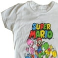 thumbnail image 3 of Super Mario with Yoshi Family Big Girl's White T-Shirt - (XL-16), 3 of 4
