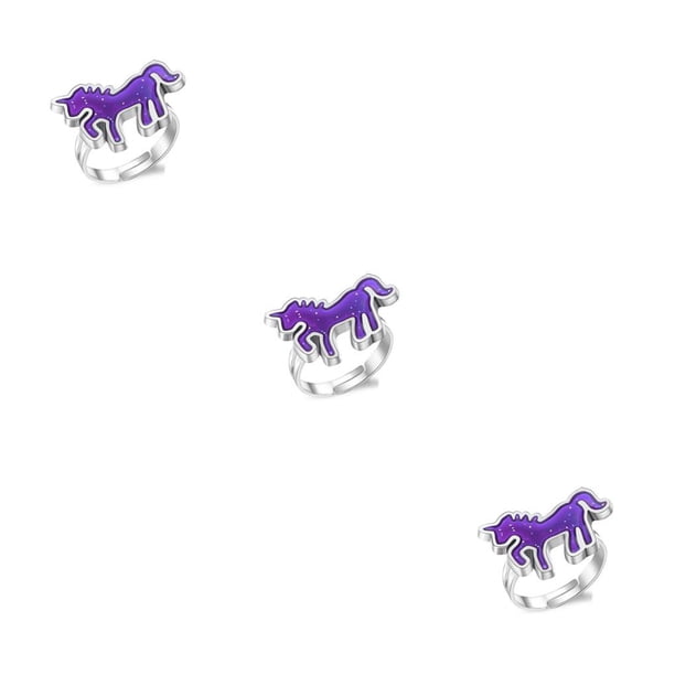 Minnieouse Anillos Cambiable Color Temperatura Emoción Sensación Bolsa Llenadores unicornio Type1 NO1