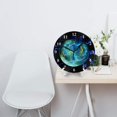 thumbnail image 3 of Reloj de pared eléctrico de plasma - Relojes de pared silenciosos que no hacen tictac de 10 pulgadas - Estilo rústico retro decorativo para sala de estar, cocina, hogar, baño y dormitorio, 3 of 7