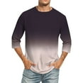thumbnail image 1 of Birdeem Chemises pour Hommes Imprimé Col Rond Mode Décontractée Manches Courtes Blouses, 1 of 9