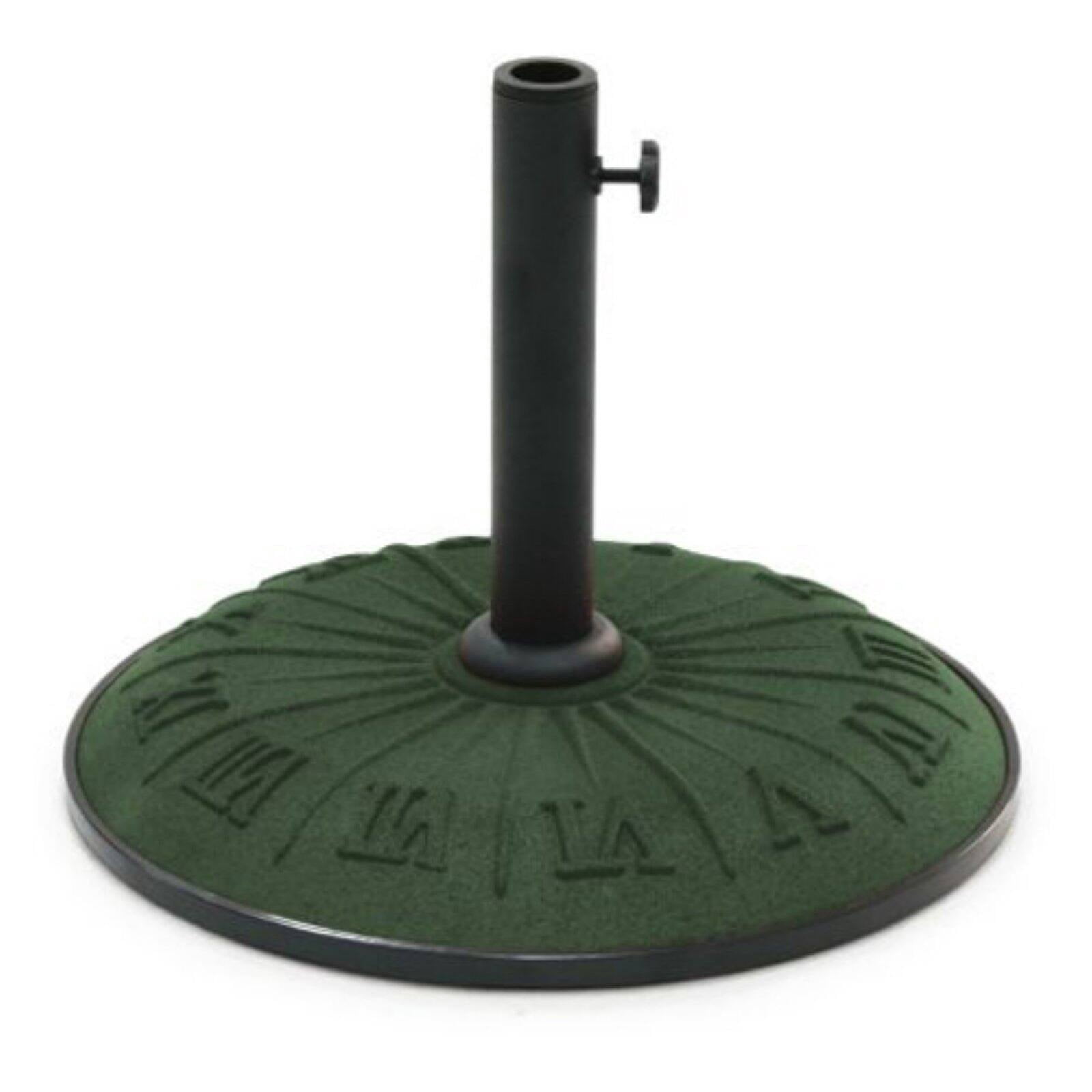 International Caravan Umbrella Stand Resin - Roman Numeral Outdoor Patio Decor-Color:Terra Cotta