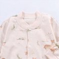 thumbnail image 4 of CAUYDY Baby Girls Sleepers Newborn Clothes 3 6 9 Months 1T 2T Fall Winter Preemie Long Sleeve Romper Infant Girl Comfy Pajamas Toddler Loungewear Sizes 18-24 Months,Brown, 4 of 5