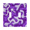 thumbnail image 2 of Dailycode Light Switch Plate Covers 3 Gang Wall Plate Plastics Outlet Covers for Kitchen Home Office Decor Purple Dream, 2 of 8