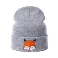 thumbnail image 2 of Baby Knit Hat Soft Cotton Fox Stretchy Cap Infant Warm Cap, 2 of 2