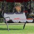 thumbnail image 3 of Swing Chair Cushion,, Easy To Clean Foldable 3- 150X50X10cm Non-Fading Swing  Cover,  Yard, 3 of 7