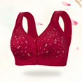thumbnail image 2 of Uqiangy Full Figure Bras Supportive Bras for Women Wireless Push Up Bra Bra Wireless Push-Up Bra Lace Sports Bras for Women Senior Bras for Women No Wire Bras for Women Red M, 2 of 7
