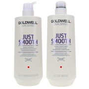 Goldwell Dualsenses Just Smooth Taming Shampoo 33.8 oz & Dualsenses Just Smooth Taming Conditioner 33.8 oz Combo Pack