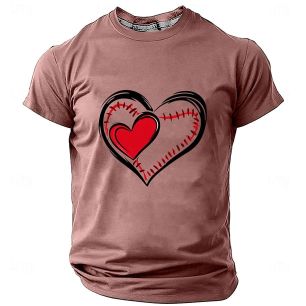 Camisetas de Manga Corta Casual Impresión Cuello Redondo Suéter Camiseta, Blusa de Moda de Poliéster Ligero