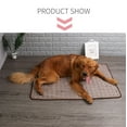 thumbnail image 5 of Dog Cooling Pad, Dog Ice Silk Mat Summer Pet Mat Sleeping Mat Lce Mat, Summer Cooling Mat for Dogs Cats(M,Coffee, 24.4x19.7in), 5 of 6