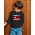thumbnail image 3 of Tstars Boys Unisex Valentine's Day Shirts for Kids Love Mommys Lil Valentine Cute Gift for Valentine's Day Outfit Gift Idea for Boy Kids Long Sleeve T Shirt, 3 of 6