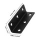 thumbnail image 2 of WEUVEB 5Ud Soportes Metálicos En L De Acero Inoxidable Negro Para Muebles Y Estantes Uso Doméstico, 2 of 8