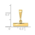 thumbnail image 3 of 14k Yellow Gold Casted Medium Polished Top Charm, 3 of 3