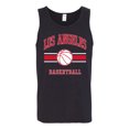 thumbnail image 2 of Wild Bobby City of Los Angeles LAR Basketball Fantasy Fan Sports Mens Tank Top, Black, Small, 2 of 5