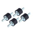 thumbnail image 1 of High quality 4 sets of rubber shock absorbers (pads) Two-end screw M6 20*15, 1 of 5