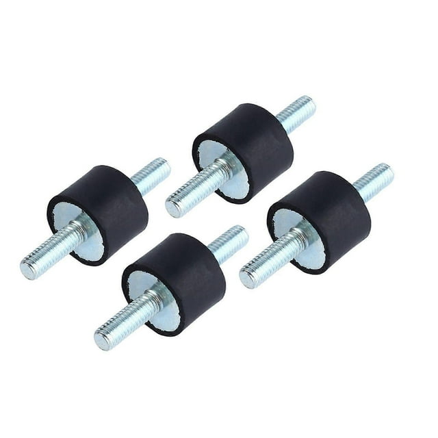 High quality 4 sets of rubber shock absorbers (pads) Two-end screw M6 20*15