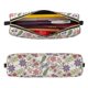 thumbnail image 2 of Easygdp Paisley Flowers para Estuche de Lápices de Cuero, Estuche de Papelería de Cuero, Estuche de Gran Capacidad con Cremallera, 2 of 7