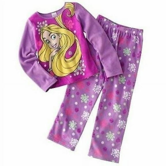 Disney Princess Tangled Rapunzel 2 PC Long Sleeve Pajama Set Girl Size 10
