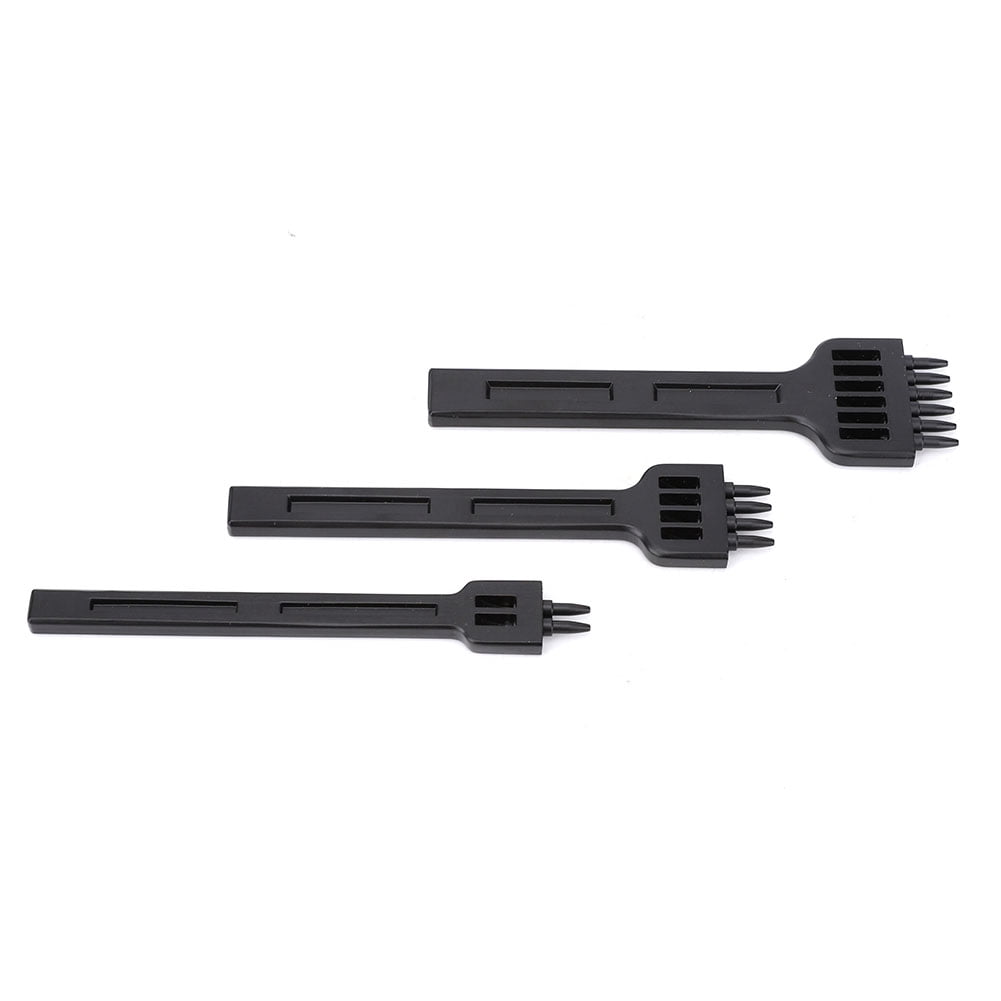 Leather Craft Hand Tool, Professional Leather Craft Tools 3pcs Smooth Handle  For Belt