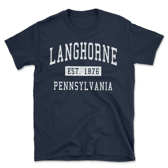 Langhorne Pennsylvania Classic Established Men's Cotton T-Shirt