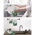 thumbnail image 5 of Palm Leaves Tropical Kitchen Dish Towels for Drying Dishes Set of 2, Green Botanical Summer Waffle Weave Microfiber Hand Tea Bathroom Towels Quick Dry & Absorbent Towel 15.7x23.6, 5 of 7